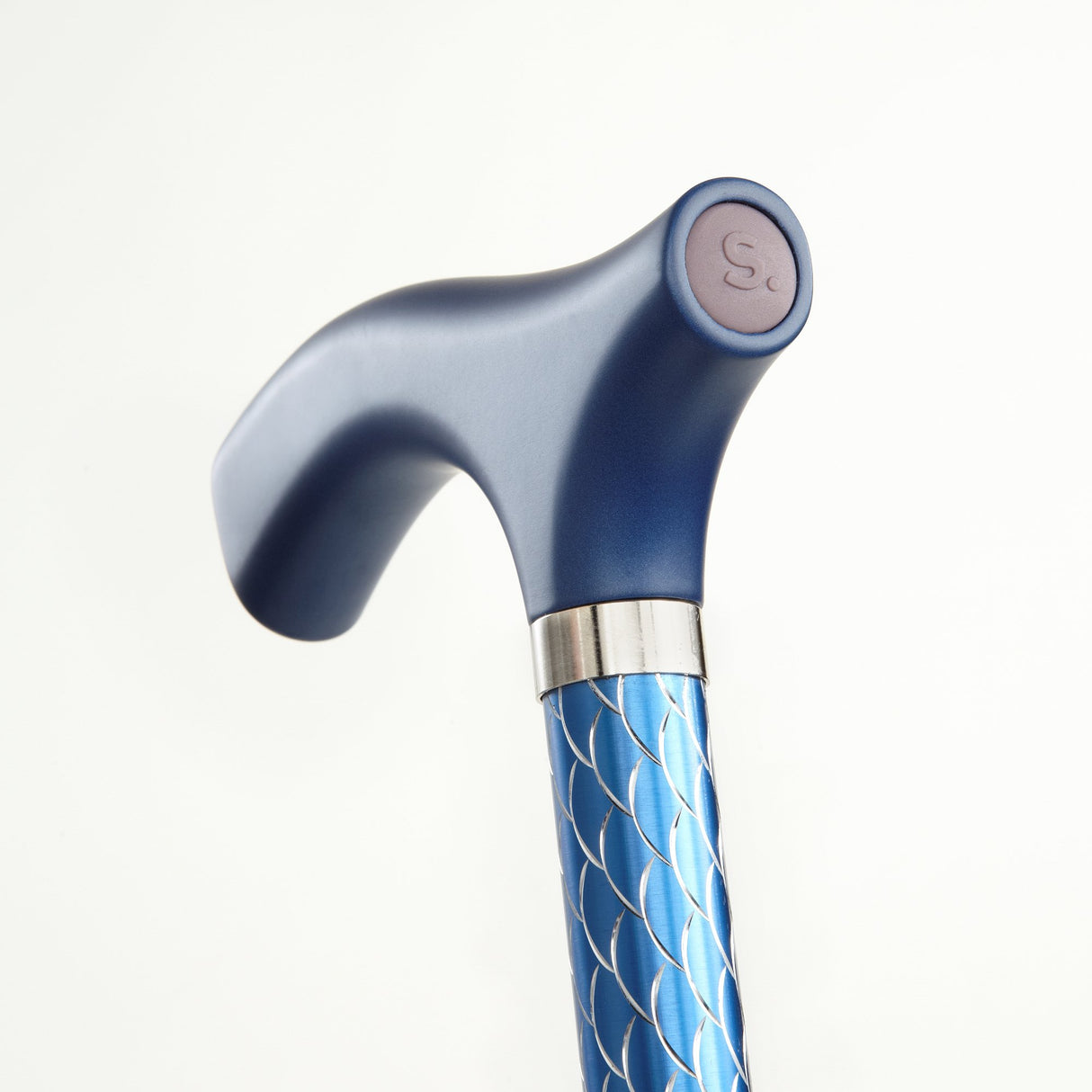 Folding Cane Switch Sticks® Aluminum 32 to 37 Inch Height Azure Blue - BeHope