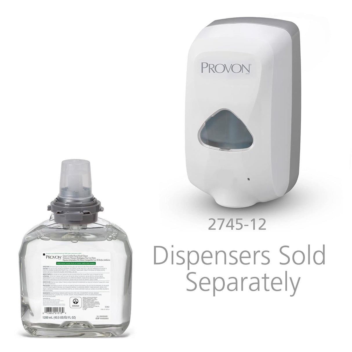 Soap PROVON® Foaming 1,200 mL Dispenser Refill Bottle Unscented - BeHope