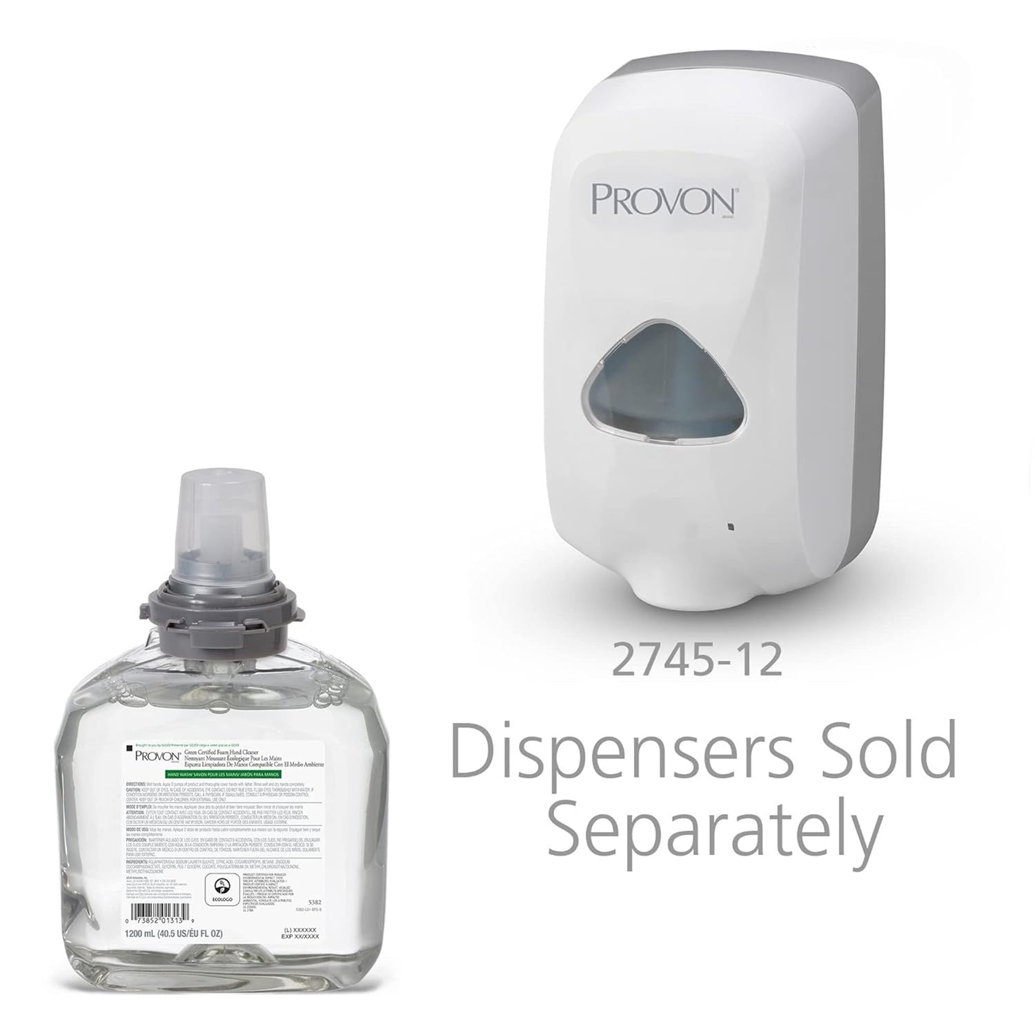 Soap PROVON® Foaming 1,200 mL Dispenser Refill Bottle Unscented - BeHope