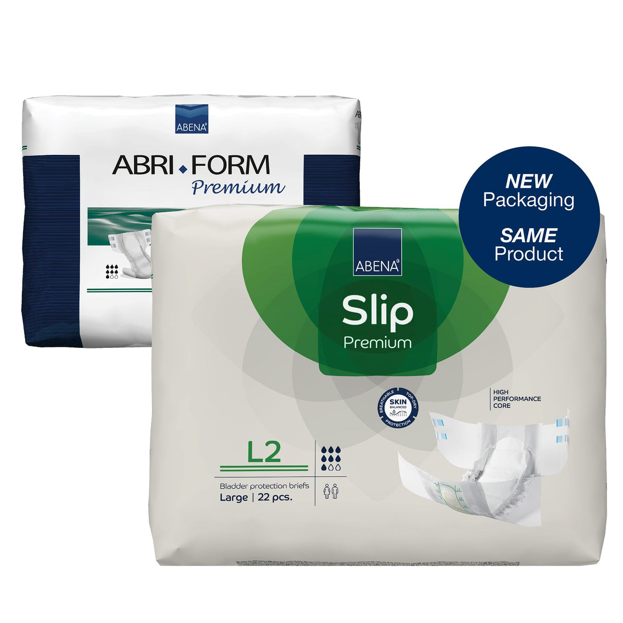 Unisex Adult Incontinence Brief Abena® Slip Premium L2 Large Disposable Heavy Absorbency - BeHope