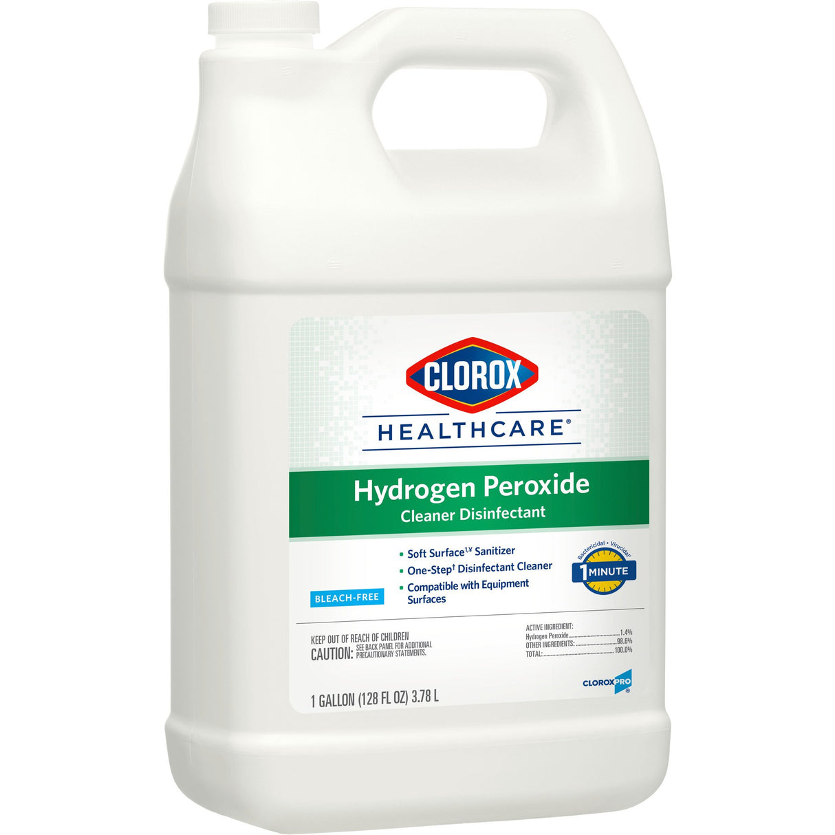 Surface Disinfectant Cleaner Refill Clorox Healthcare® Peroxide Based Manual Pour Liquid 1 gal. Jug Unscented NonSterile - BeHope