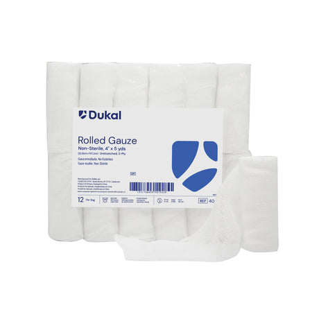 Conforming Bandage Dukal™ 4 Inch X 5 Yard 2-Ply NonSterile 12 per Pack - BeHope