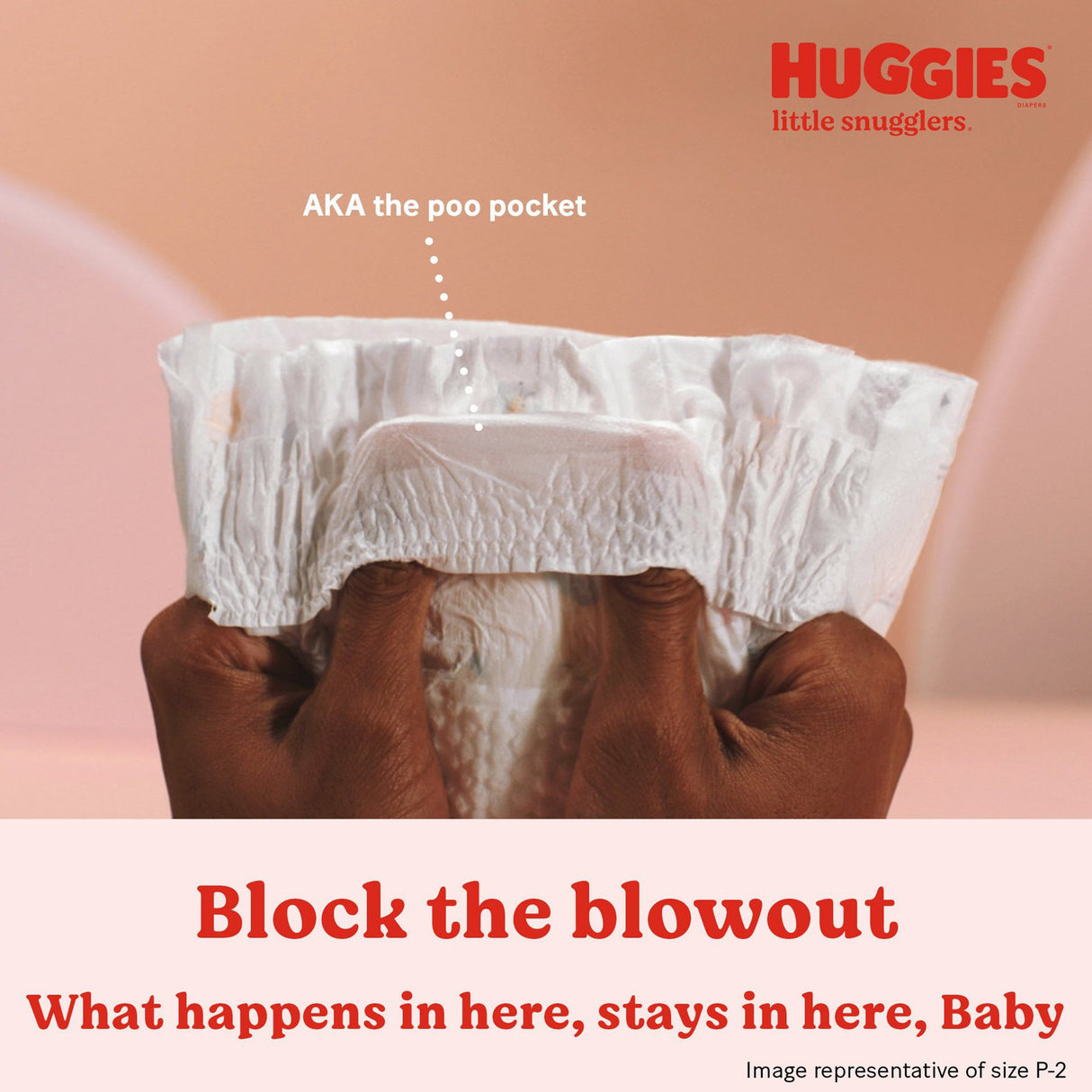 Unisex Baby Diaper Huggies® Little Snugglers Micro Preemie Disposable Heavy Absorbency - BeHope