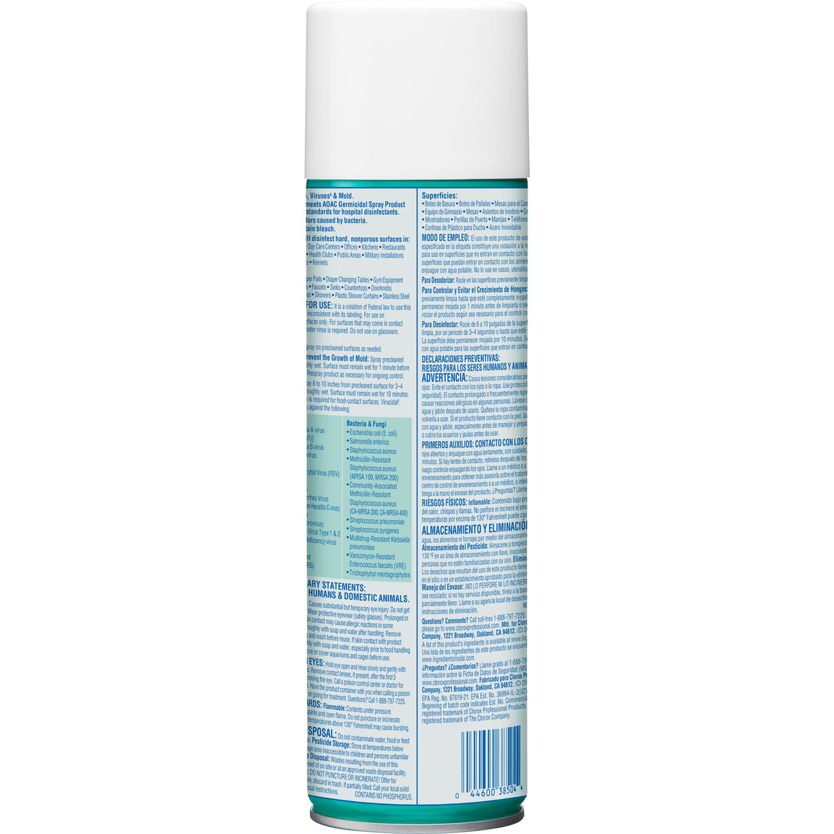 Surface Disinfectant Clorox Commercial Solutions® Clorox® Alcohol Based Aerosol Spray Liquid 19 oz. Can Fresh Scent NonSterile - BeHope