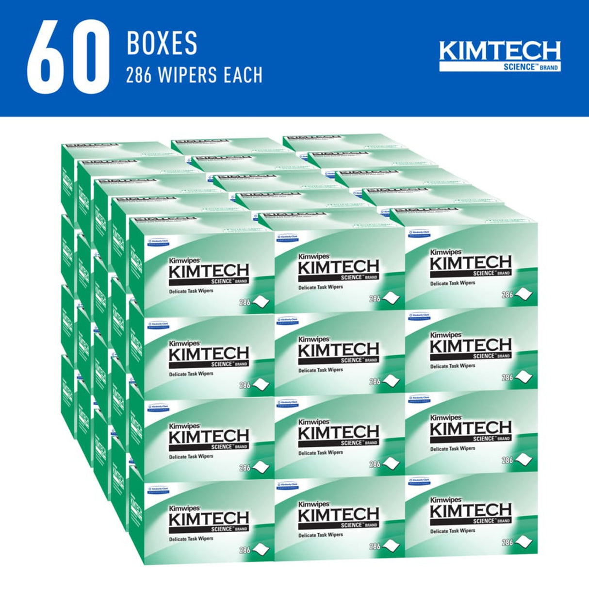Delicate Task Wipe Kimtech Science™ Kimwipes™ Light Duty 286 Count Dispenser Box 4 X 8-1/5 Inch NonSterile Disposable - BeHope