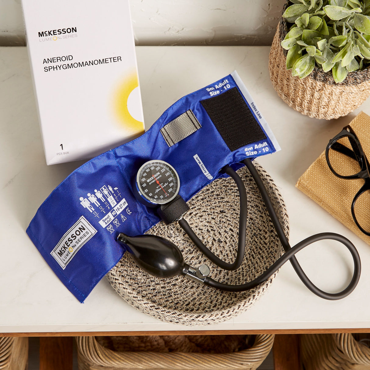 Aneroid Sphygmomanometer Unit McKesson LUMEON™ Small Adult Cuff Nylon Cuff 19 - 27 cm Pocket Aneroid - BeHope