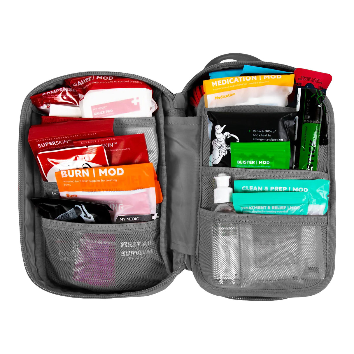 First Aid Kit My Medic™ MYFAK Pro Gray Nylon Bag - BeHope