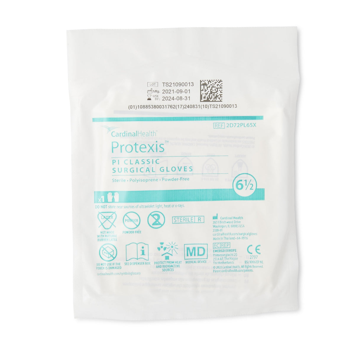 Surgical Glove Protexis™ PI Classic Size 6.5 Sterile Polyisoprene Standard Cuff Length Smooth Ivory Not Chemo Approved - BeHope