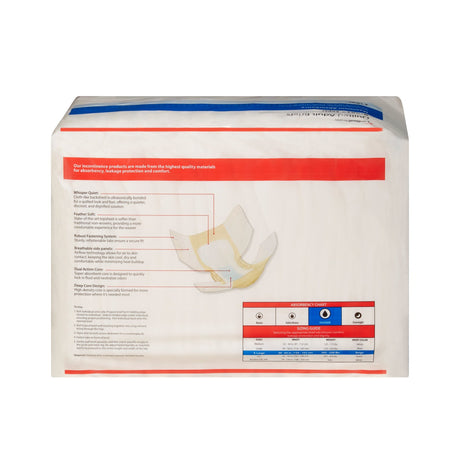 Unisex Adult Incontinence Brief Wings™ Super Quilted X-Large Disposable Heavy Absorbency - BeHope
