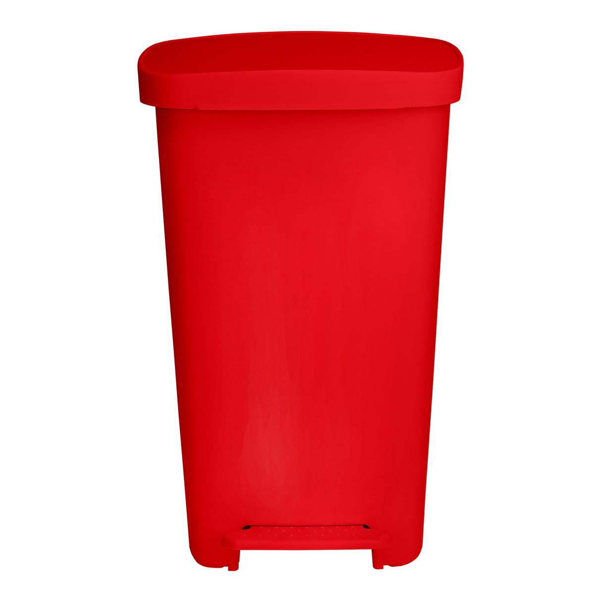 Trash Can McKesson 52 Quart / 13 gal. Red Plastic Rectangular - BeHope