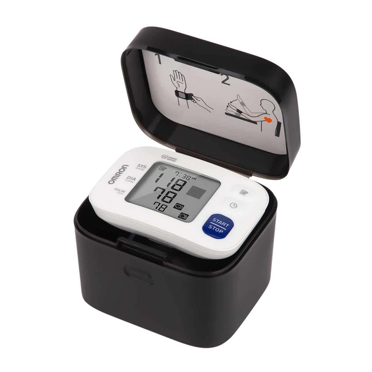Home Automatic Digital Blood Pressure Monitor Omron®3 Series™ Large Cuff Nylon Cuff Wrist 5.3 to 8.5 Inch Mobile - BeHope
