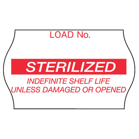 Pre-Printed Label Comply™ Laboratory Use Red Label Sterilized Red Sterilization Label 5/8 X 1-1/8 Inch - BeHope