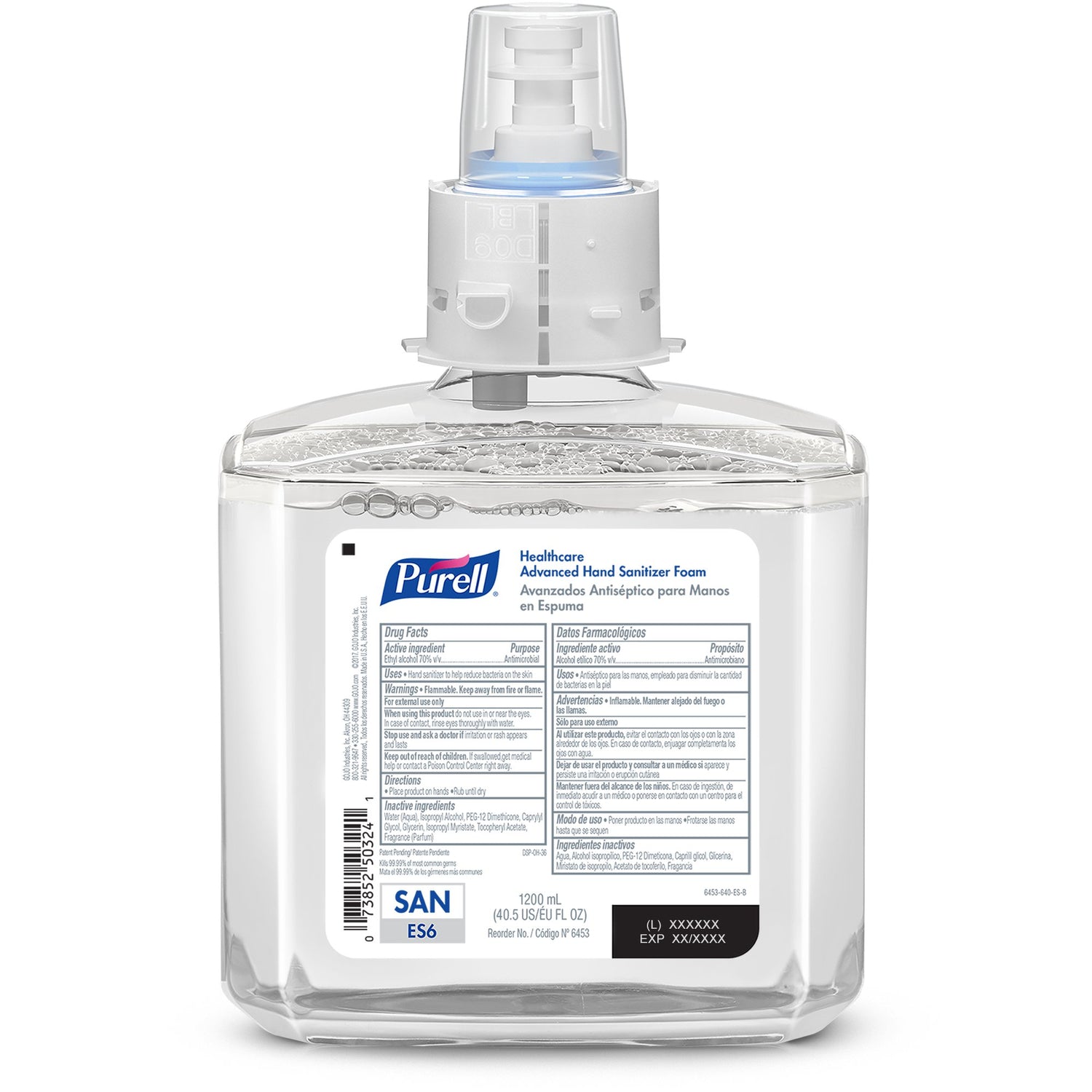 Hand Sanitizer Purell® Healthcare Advanced 1,200 mL Ethyl Alcohol Foaming Dispenser Refill Bottle - BeHope
