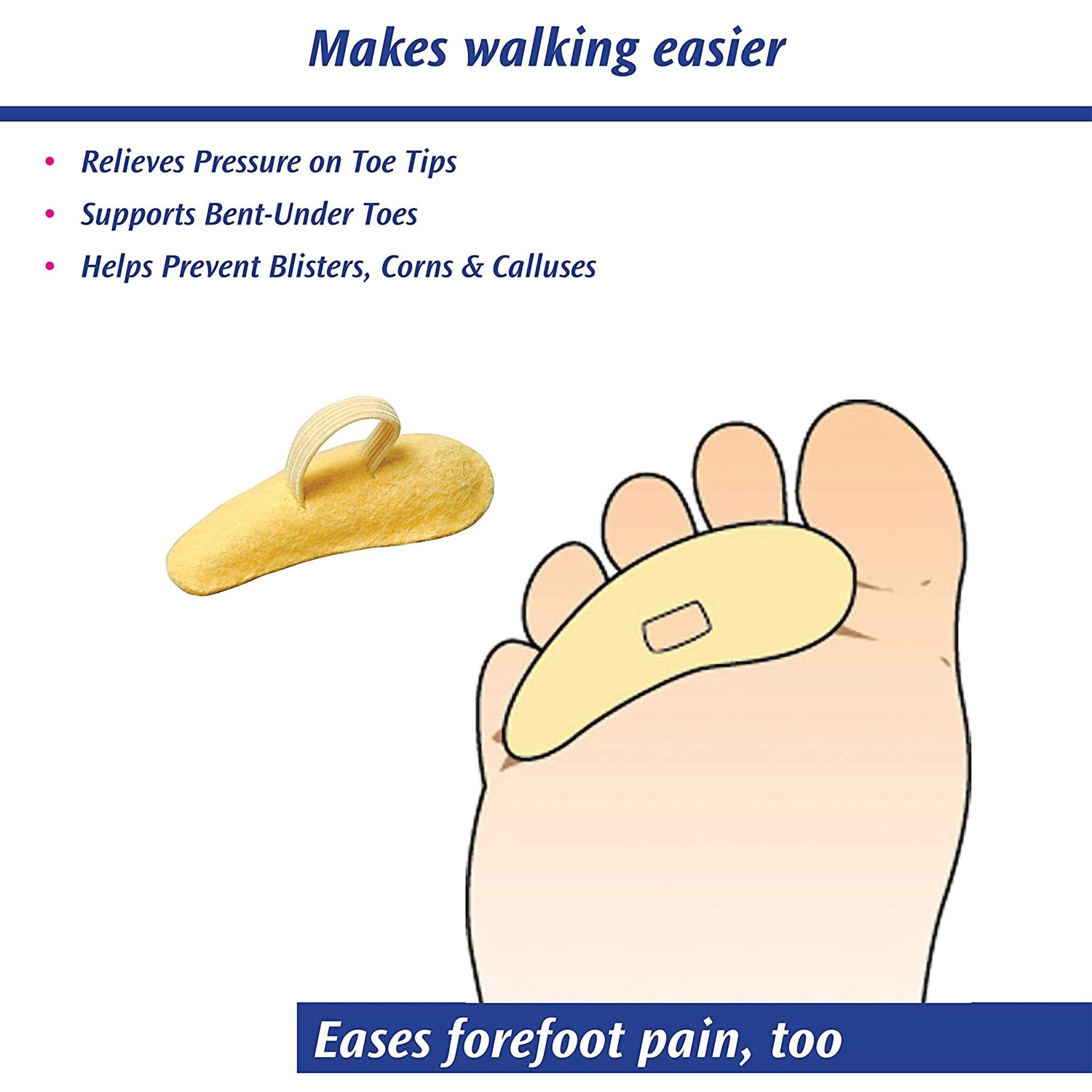 Hammer Toe Crest Pedifix® Small Pull-On Female 4 to 7 Right Foot - BeHope