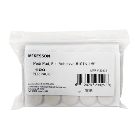 Protective Pad McKesson Pedi-Pad Size 101-Narrow Adhesive Foot - BeHope