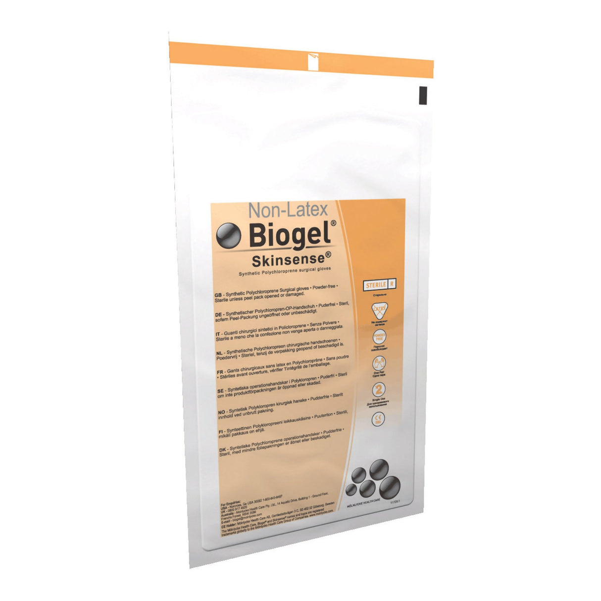 Surgical Glove Biogel® Skinsense™ Size 6.5 Sterile Polyisoprene Standard Cuff Length Micro-Textured Straw Not Chemo Approved - BeHope