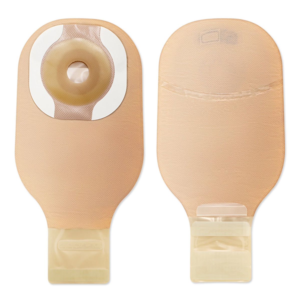 Ostomy Pouch Premier™ One-Piece System 12 Inch Length Flat, Pre-Cut 1-3/8 Inch Stoma Drainable - BeHope