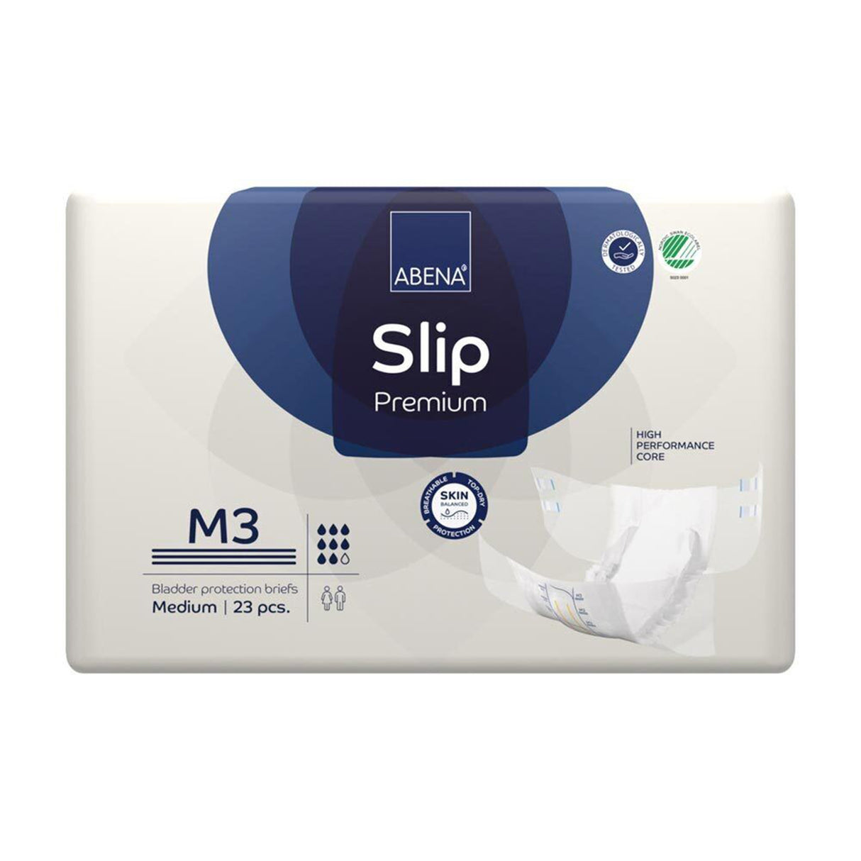 Unisex Adult Incontinence Brief Abena® Slip Premium M3 Medium Disposable Heavy Absorbency - BeHope