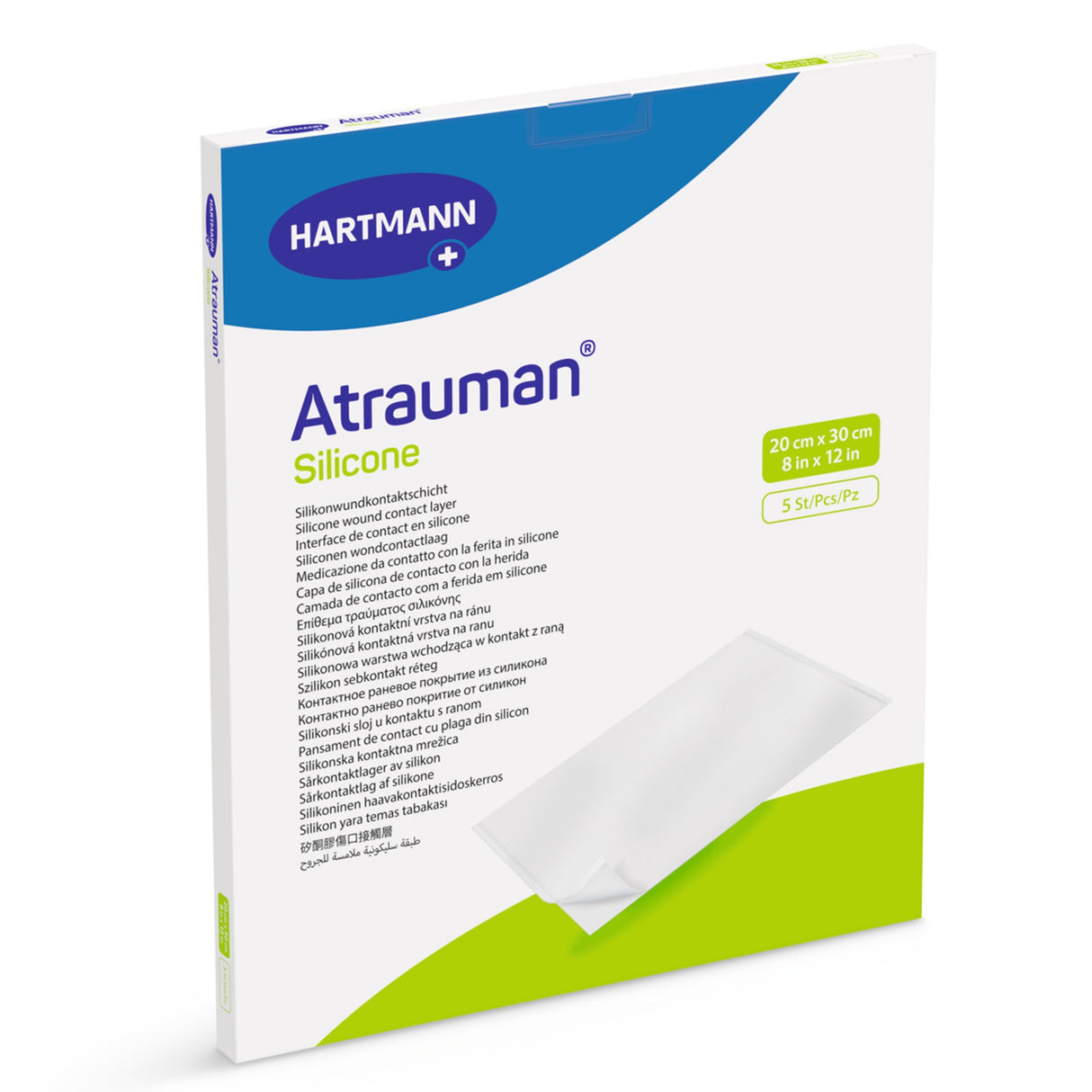 Wound Contact Layer Dressing Atrauman® Silicone 8 X 12 Inch Sterile - BeHope