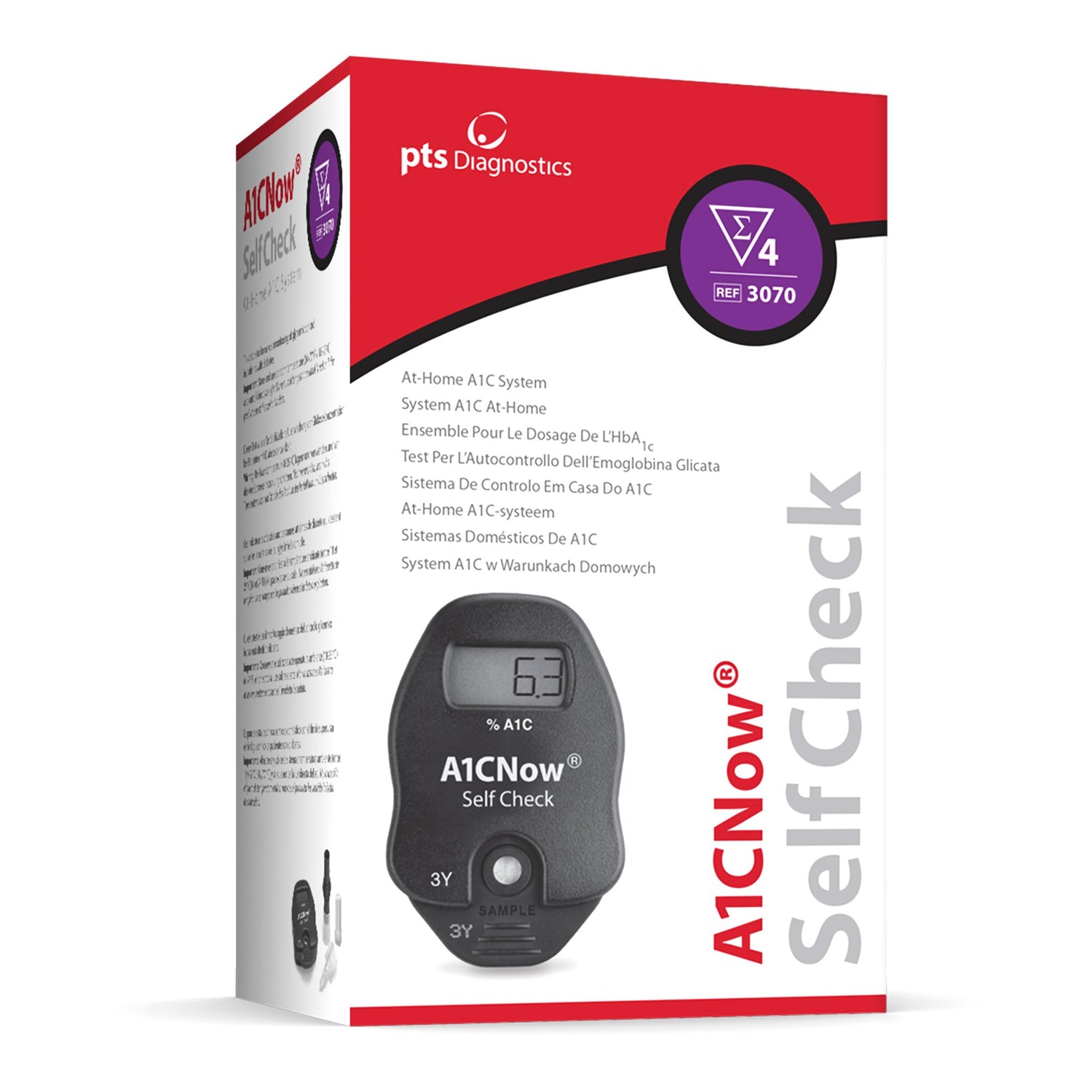 HbA1c Test Kit A1CNow® Self Check HbA1c Test 4 Tests CLIA Waived - BeHope