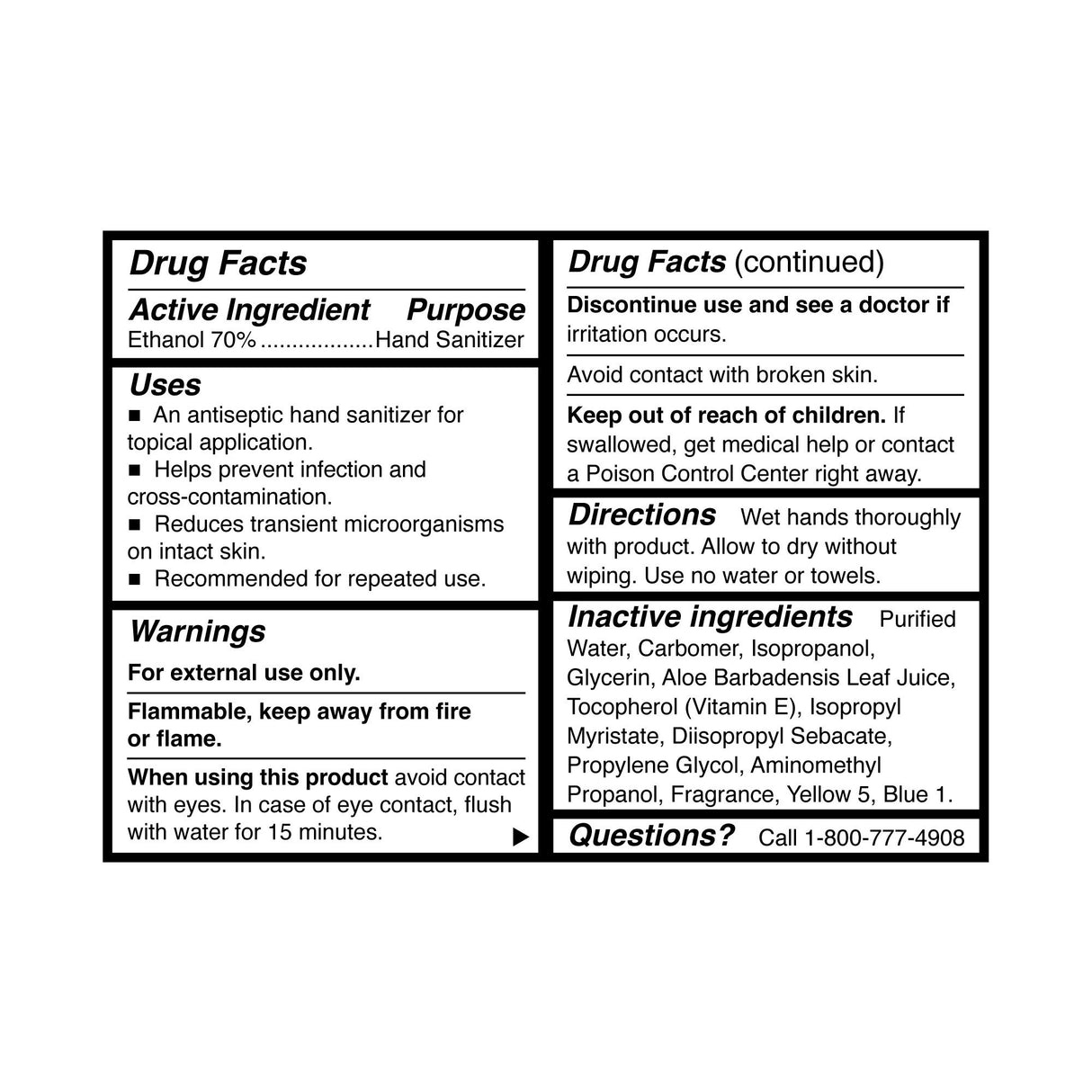 Hand Sanitizer with Aloe McKesson Premium 2 oz. Ethyl Alcohol Gel Bottle - BeHope