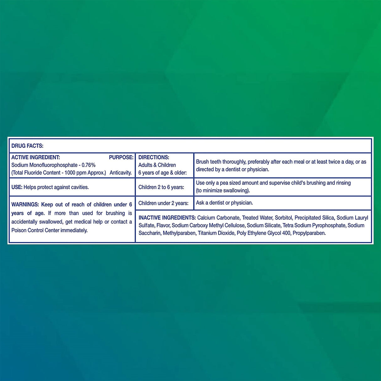 Toothpaste freshmint® Fresh Mint Flavor 0.6 oz. Tube - BeHope