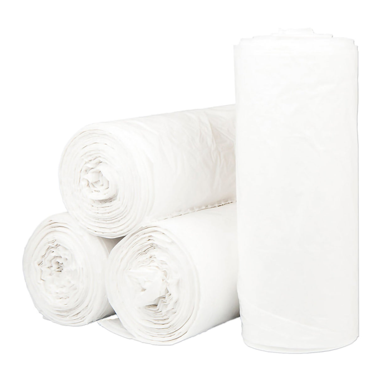 Trash Bag McKesson 60 gal. White LLDPE 0.70 mil 38 X 58 Inch Star Seal Bottom Coreless Roll - BeHope