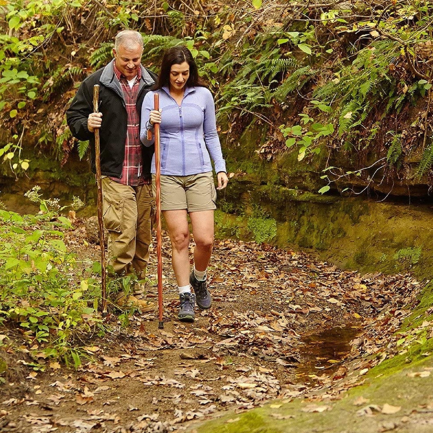 T-Handle Cane Brazos™ Twisted Wood 37 Inch Height Walnut - BeHope