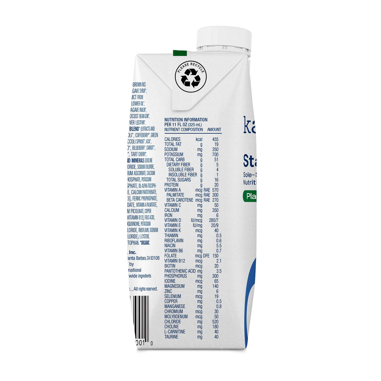 Oral Supplement Kate Farms Standard 1.4 Plain Flavor Liquid 11 oz. Carton - BeHope