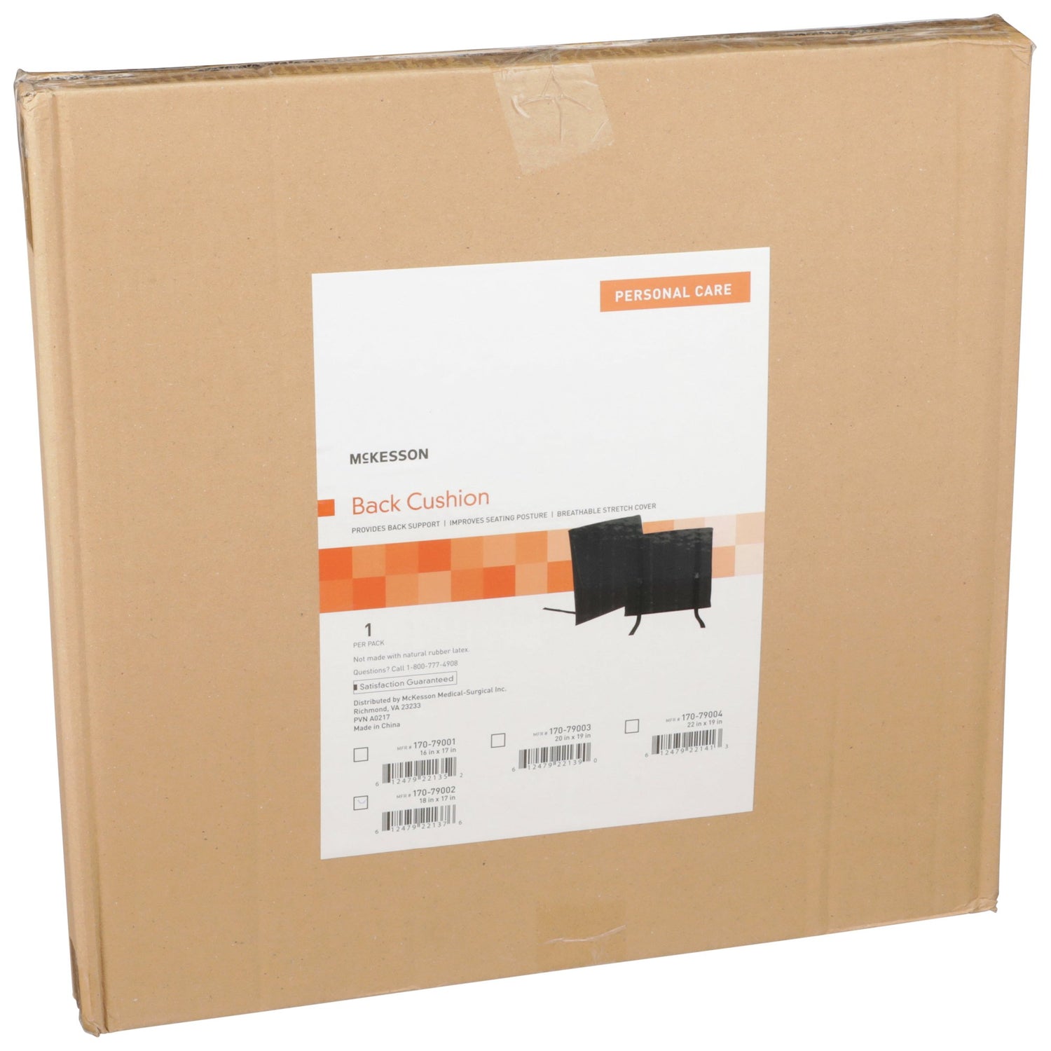 Seat Back Cushion McKesson 18 W X 17 L Inch Foam - BeHope