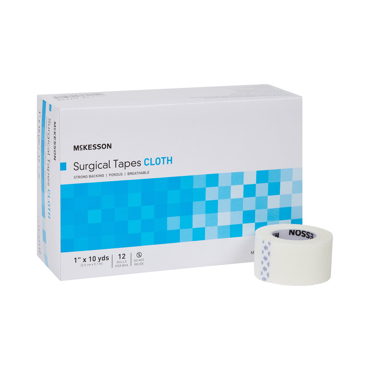 Medical Tape McKesson White 1 Inch X 10 Yard Silk-Like Cloth NonSterile - BeHope