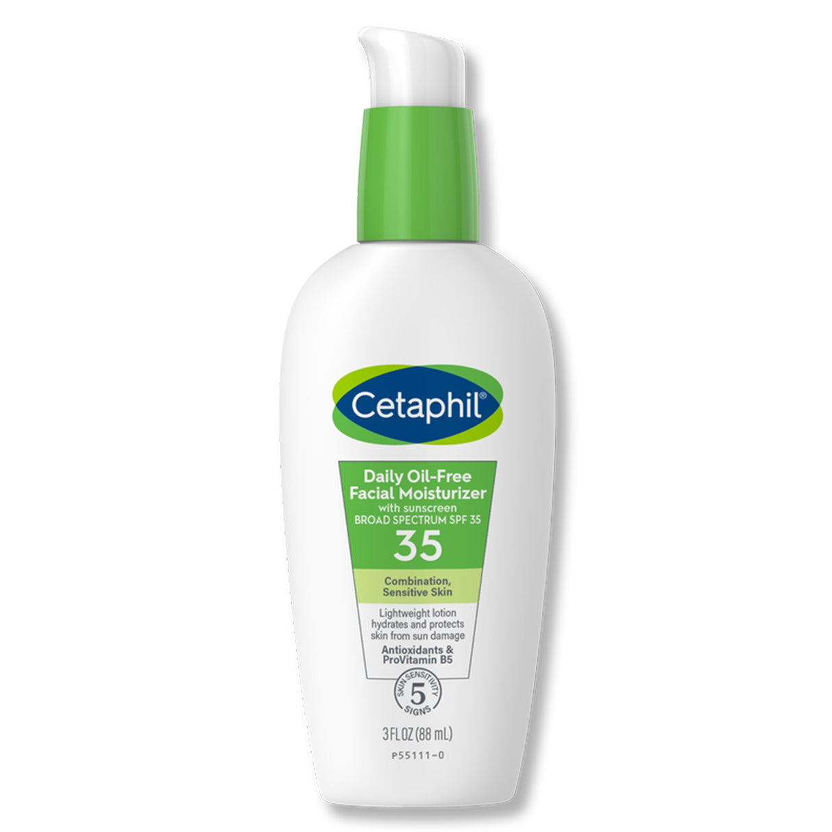 Facial Moisturizer with Sunscreen Cetaphil® Daily Oil-Free 3 oz. Pump Bottle Unscented Lotion - BeHope