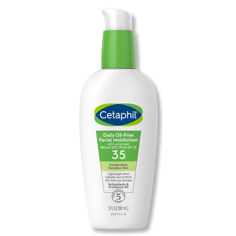 Facial Moisturizer with Sunscreen Cetaphil® Daily Oil-Free 3 oz. Pump Bottle Unscented Lotion - BeHope