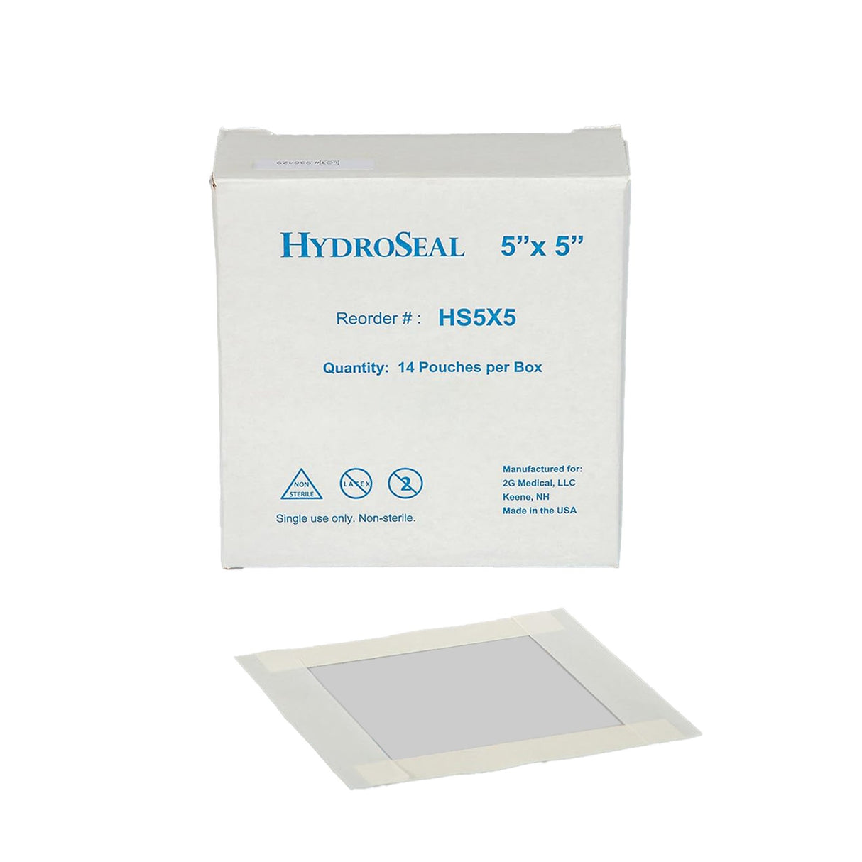 IV Site Barrier Protector HydroSeal 5 X 5 Inch Square NonSterile - BeHope