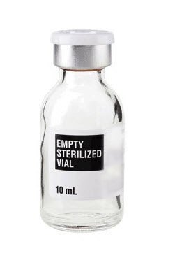 Sterile Empty Vial (SEV) Borosilicate Glass 10 mL Stopper Cap - BeHope