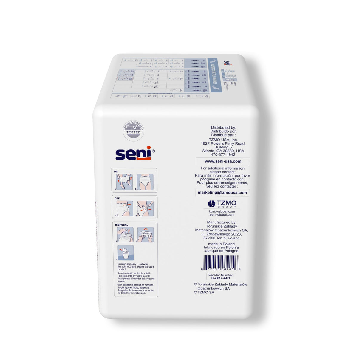 Unisex Adult Absorbent Underwear Seni® Active Super Plus Pull On with Tear Away Seams 2X-Large Disposable Heavy Absorbency - BeHope