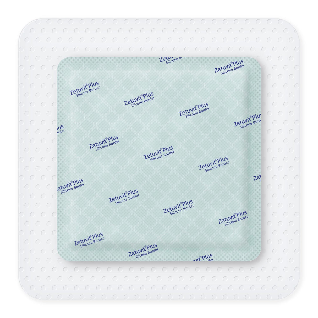 Super Absorbent Dressing Zetuvit Plus Silicone Border Silicone Adhesive 6 X 6 Inch Square - BeHope