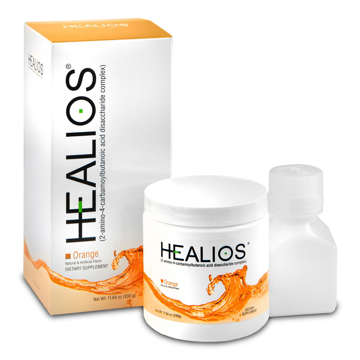 Oral Supplement Healios® Orange Flavor Powder 11.64 oz. Jar - BeHope
