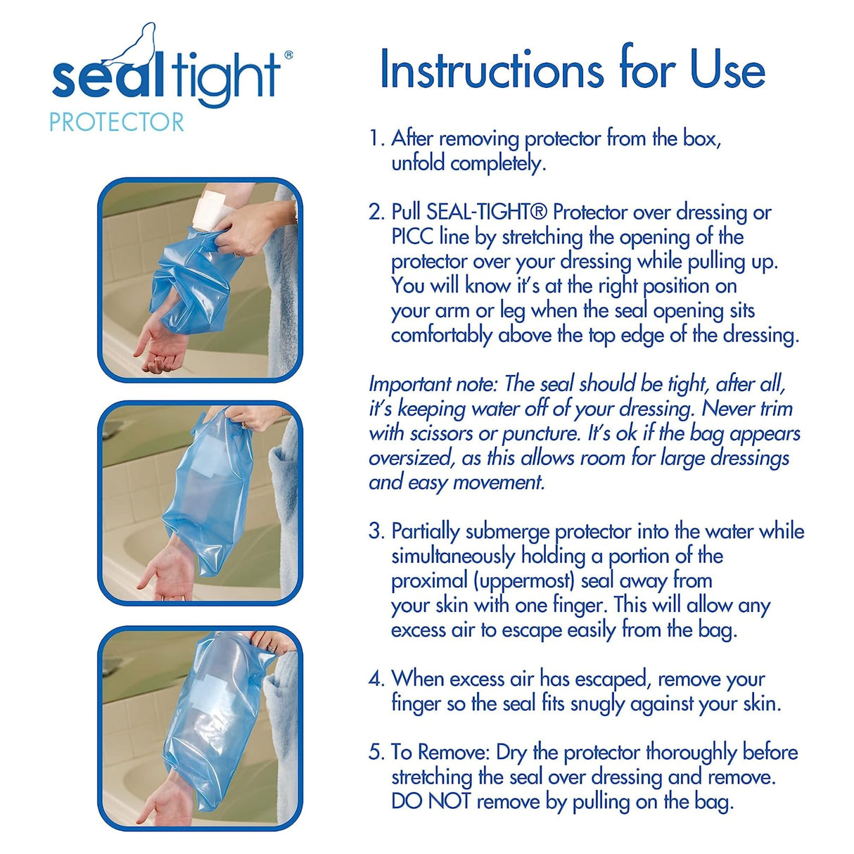 IV Site Barrier Protector SEAL-TIGHT® Mid-Arm NonSterile - BeHope