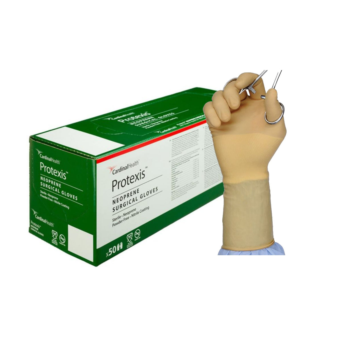 Surgical Glove Protexis™ (formerly Duraprene™ Plus ) Size 6 Sterile Polychloroprene Standard Cuff Length Smooth Ivory Chemo Tested - BeHope