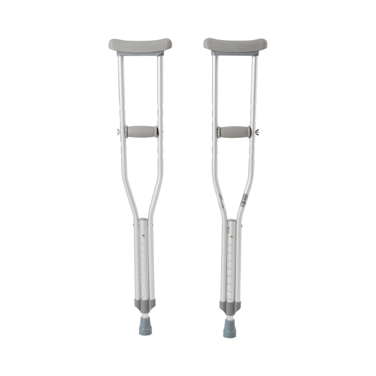 Underarm Crutches McKesson Youth 4 Foot 6 Inch to 5 Foot 2 Inch User Height Aluminum Frame 350 lbs. Weight Capacity - BeHope