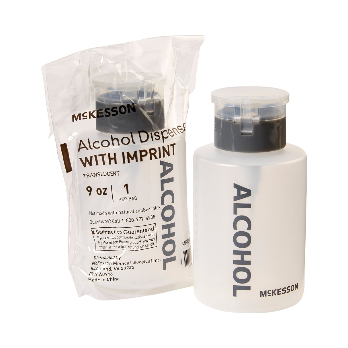 Mckesson Alcohol Dispenser Bottle Push Down Design - BeHope
