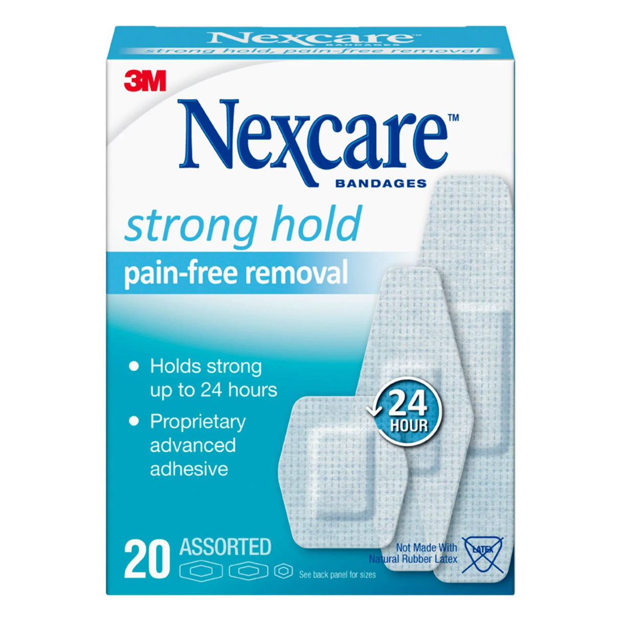 Adhesive Strip Nexcare™ Sensitive Skin Silicone White 7/8 X 1-1/4 Inch / 1-1/8 X 3 Inch / 15/16 X 1 - 1/8 Inch Sterile - BeHope
