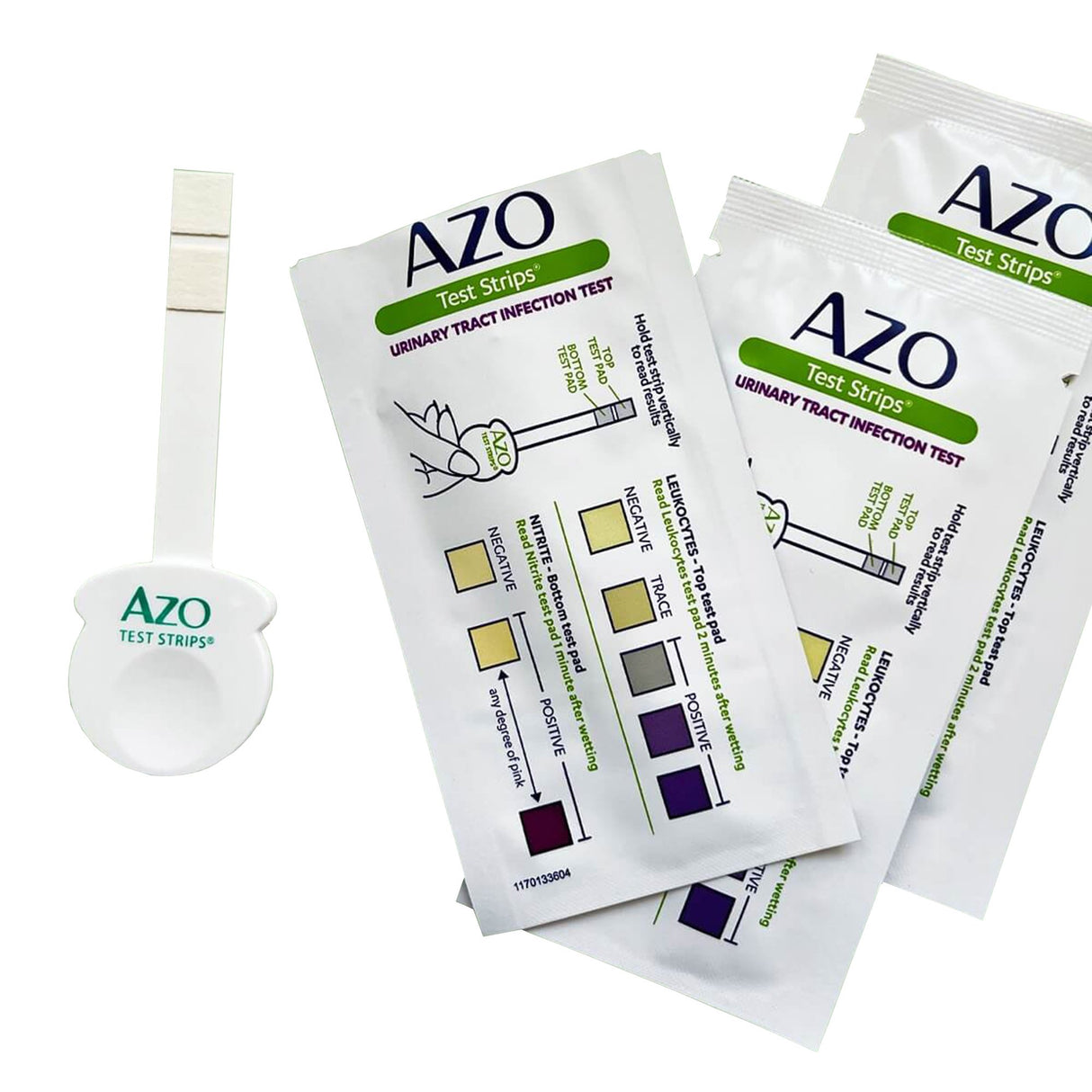 Urinalysis Test Kit AZO Test Strips® Urinary Tract Infection Detection 3 Tests CLIA Waived - BeHope