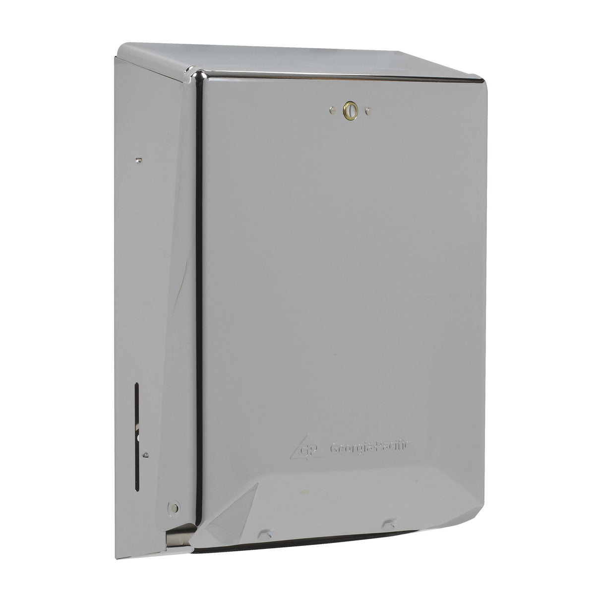 Paper Towel Dispenser Georgia-Pacific Chrome Metal Manual 600 Count Wall Mount - BeHope