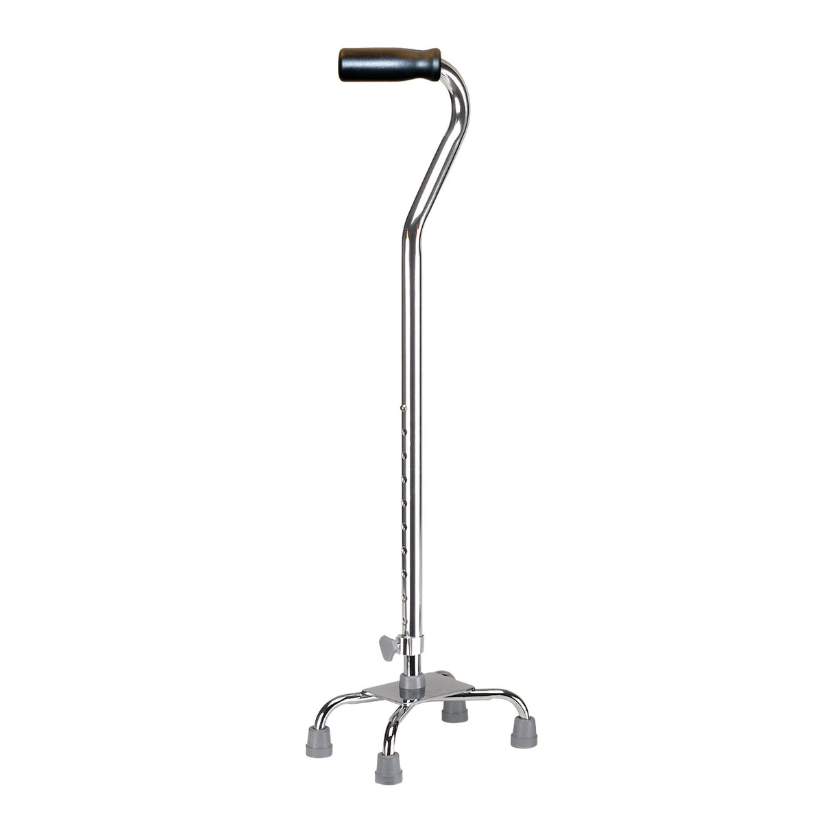 Small Base Quad Cane drive™ Aluminum 30 to 39 Inch Height Chrome - BeHope