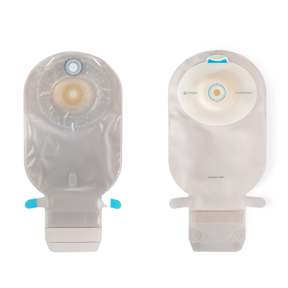 Ostomy Pouch SenSura Mio Convex One-Piece System 11 Inch Length, Maxi Convex Light, Trim to Fit 5/8 to 1 Inch Stoma Drainable - BeHope