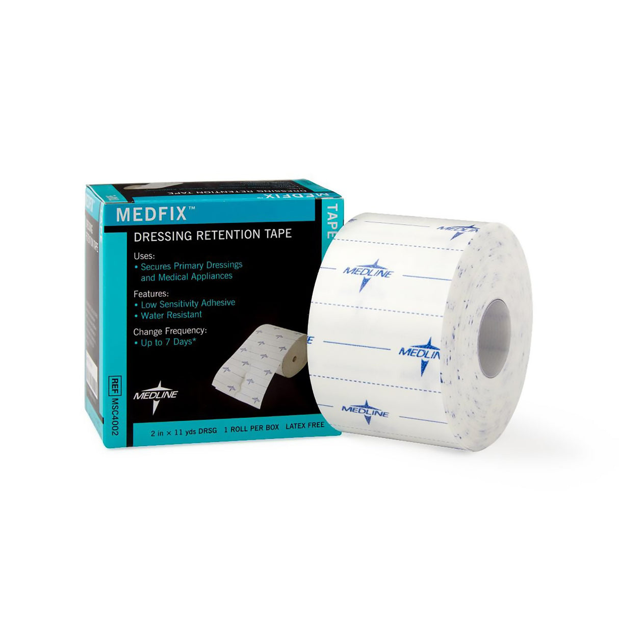 Water Resistant Dressing Retention Tape with Liner MedFix™ White 2 Inch X 11 Yard Nonwoven NonSterile - BeHope