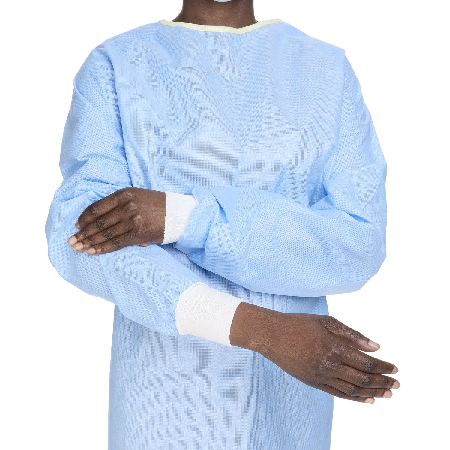 Non-Reinforced Surgical Gown with Towel Evolution 4 Large Blue Sterile Not Rated Disposable - BeHope