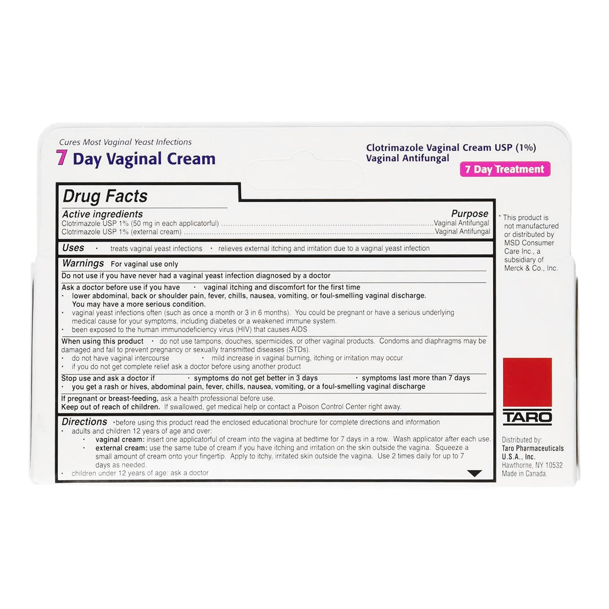 Vaginal Antifungal 1% Strength Cream 1.5 oz. Tube - BeHope